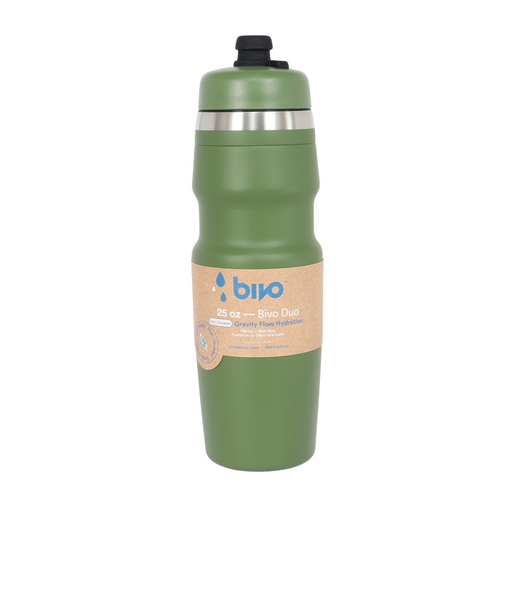 水筒 Bivo Duo ボトル 緑 740ml BT-NI-25-FG 重力による優れた飲み心地 ステンレスボトル