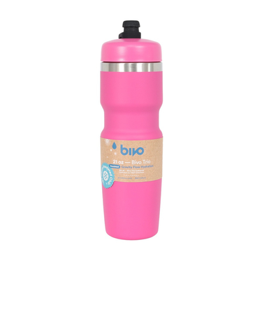 水筒 Bivo Trio ボトル ピンク 620ml BT-IN-21-PK 重力による優れた飲み心地 ステンレスボトル 保冷