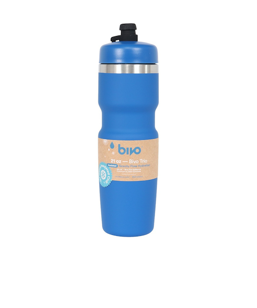 水筒 Bivo Trio ボトル 青 620ml BT-IN-21-TB 重力による優れた飲み心地 ステンレスボトル 保冷