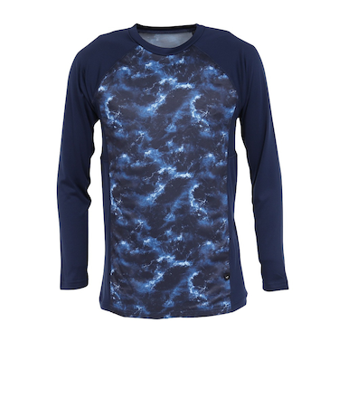 デュアリグ(DUARIG)ウィンドクロス 防風長袖クルーネック 5F0002-WAUW-891ASC 紺 ネイビー NVY M-LLサイズ