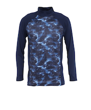 デュアリグ(DUARIG)ウィンドクロス 防風長袖ハイネック 5F0004-WAUW-891ASC 紺 ネイビー M-LLサイズ NVY