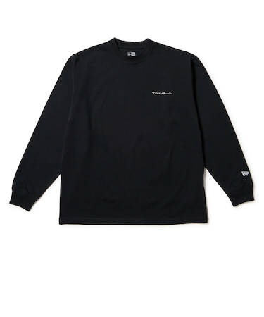 ニューエラ（NEW ERA）長袖 オーバーサイズド コットン Tシャツ 岡本太郎 太陽の塔 ブラック 14683928