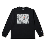 ニューエラ（NEW ERA）長袖 レギュラーフィット コットン Tシャツ 岡本太郎 フォト ブラック 14683930