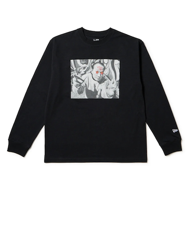 ニューエラ(NEW ERA)長袖 レギュラーフィット コットン Tシャツ 岡本太郎 フォト ブラック 14683930