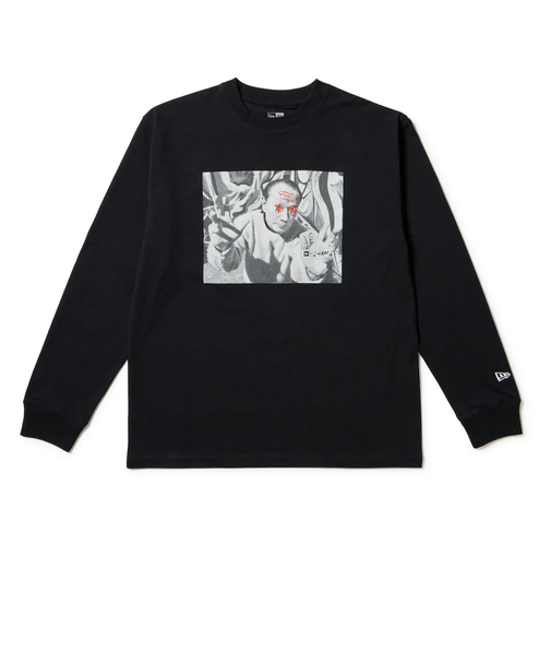ニューエラ(NEW ERA)長袖 レギュラーフィット コットン Tシャツ 岡本太郎 フォト ブラック 14683930