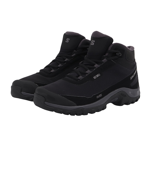 サロモン(SALOMON)スノーシューズ スノトレ シェルター ウォータープルーフ ブラック L47855000 カジュアルシ… サロモン（SALOMON）スノーシューズ スノトレ シェルター ウォーター