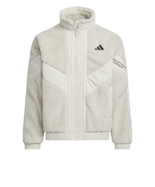 アディダス（adidas）キッズ ワーディング パック ルーズフィット ボア フルジップ ジャケット CA268-KA3780