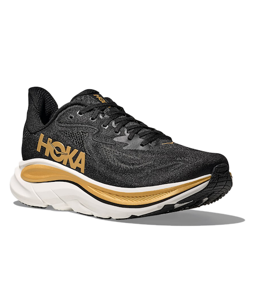 ホカ(HOKA)ランニングシューズ ジョギングシューズ クリフトン 10 ブラック ゴールド 1162030-BKGD スニーカー