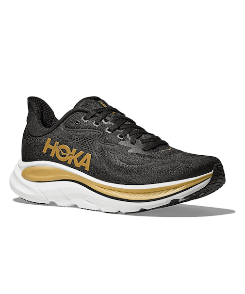 ホカ(HOKA)ランニングシューズ ジョギングシューズ クリフトン 10 ブラック ゴールド 1162031-BKGD スニーカー