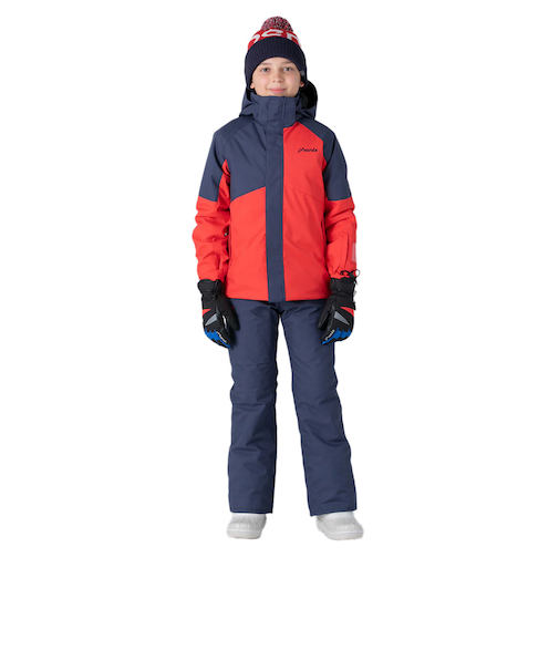 PHENIX(PHENIX)ジュニア アシンメトリカルバイカラーツーピース スキーウェア 上下セット ESB252P82RED