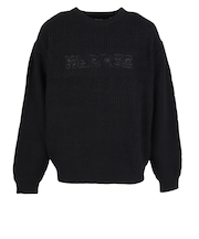 エクストララージ（XLARGE）DEFORMED CABLE クルーネックニット 101253015004-BLACK