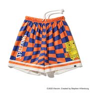 スポルディング(SPALDING)バスケットボールウェア ジュニア 布帛ショーツ スポンジ・ボブ チェッカーフラッグ SJP25064SOD.