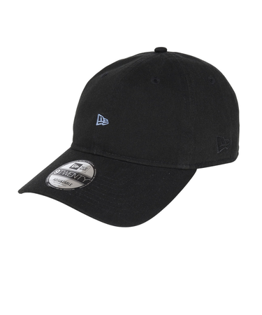 ニューエラ（NEW ERA）帽子 キャップ 9TWENTY CS ミニ フラッグ BLK ブラック×ブルー Mサイズ 14668036