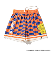 スポルディング(SPALDING)バスケットボールウェア 布帛ショーツ スポンジ・ボブ チェッカーフラッグ SMP25047SOD.