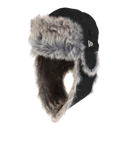 ニューエラ（NEW ERA）帽子 フライトキャップ トラッパー ウール 黒