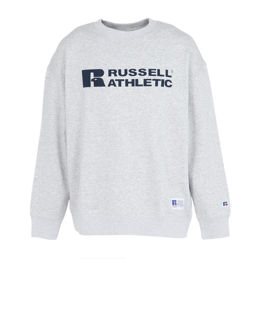 ラッセル（RUSSELL）C100 ブランドロゴ クルーネック スウェットシャツ RBM25F0010 MGRY