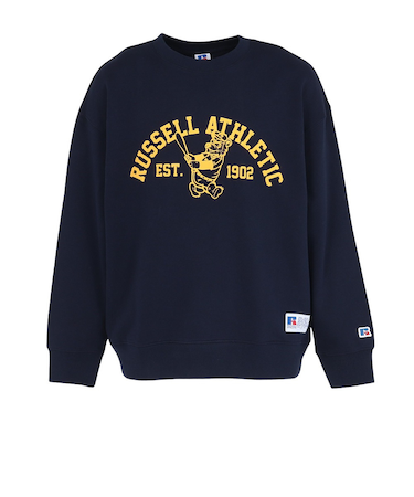 ラッセル（RUSSELL）C100 BB ベア クルーネック スウェットシャツ RBM25F0009 NVY