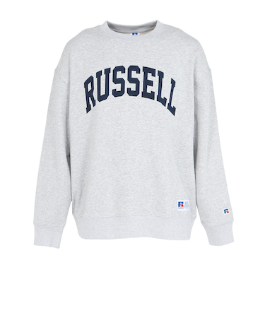 ラッセル（RUSSELL）C100 アーチロゴ クルーネック スウェットシャツ RBM25F0007 MGRY