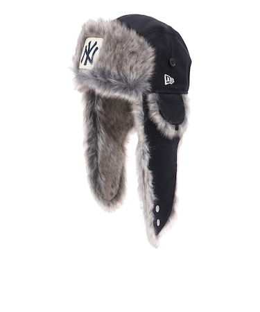 ニューエラ（NEW ERA）帽子 ハット トラッパー ウール ニューヨーク・ヤンキース ネイビー 紺 Lサイズ 14667621