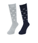 クー（Coo.）靴下 クルーソックス HEAT-X 2足組 ネイビー×グレー ユキドット22.0～25.0センチ  895CO5GSA0063 GRY22