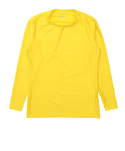 デュアリグ（DUARIG）EC限定商品 クルーネック 長袖 ストレッチ インナーシャツ 5S0024-SCWR-741ES YEL1