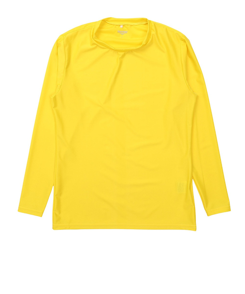 デュアリグ(DUARIG)EC限定商品 クルーネック 長袖 ストレッチ インナーシャツ 5S0024-SCWR-741ES YEL1