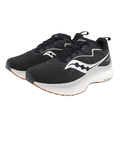 サッカニー(SAUCONY)ランニングシューズ ジョギングシューズ テンパス 2 ブラック ホワイト S10973-200 BK/WHT スニーカー