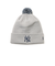 ニューエラ（NEW ERA）帽子 ニットキャップ ポンポンニット ニューヨーク・ヤンキース グレー 灰色 14669954
