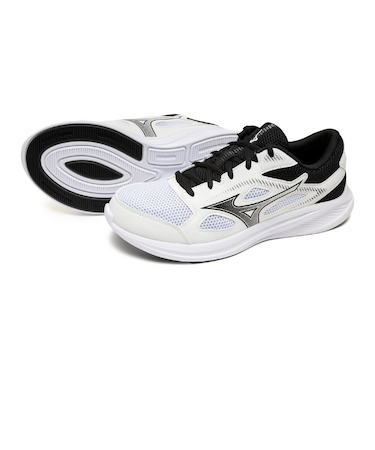 ミズノ（MIZUNO）スポーツシューズ ランニングシューズ マキシマイザー 27 ホワイト ブラック K1GA250002 スニーカー