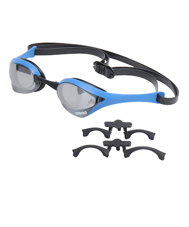 アリーナ（ARENA）水泳 ゴーグル レーシングゴーグル ミラーレンズ コブラウルトラ WA承認モデル シルバー×青 AS5SGG02U SLBL
