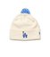 ニューエラ（NEW ERA）帽子 ニットキャップ ポンポンニット ロサンゼルス・ドジャース オフホワイト 白 14669955