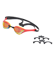 アリーナ(ARENA)水泳 ゴーグル レーシングゴーグル ミラーレンズ コブラウルトラ WA承認モデル 赤×黄 AS5SGG02U RDYL