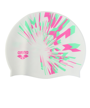 アリーナ（ARENA）スイミングキャップ 水泳 シリコーンキャップ 召集所持ち込み可 白×ピンク 50-59cm AS5FSC23U WHPK