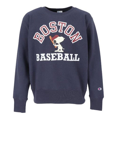 チャンピオン-ヘリテイジ（CHAMPION-HERITAGE）リバースウィーブ 11．5oz PEANUTS スウェットシャツ C3-C040 386