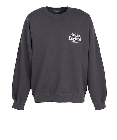 ヘビー 刺繍クルーネックトレーナー BU2525801:17:CHARCOAL