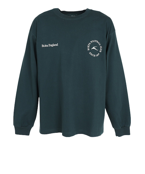ヘビー天竺ロゴ ロングスリーブ Tシャツ BU2525806:66:D/GREEN
