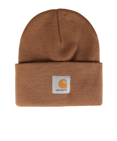 カーハート（CARHARTT）ニットキャップ アクリルワッチハット ブラウン I020222HZXX25FW ニット帽 防寒