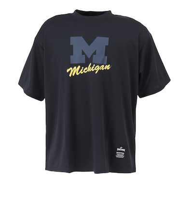 スポルディング（SPALDING）バスケットボールウェア Tシャツ ミシガン Mロゴ クラシック SMT25139MBK