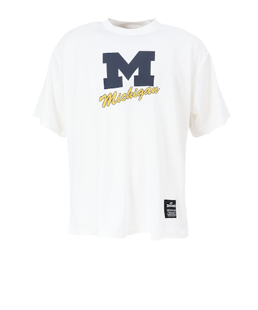 スポルディング（SPALDING）バスケットボールウェア Tシャツ ミシガン Mロゴ クラシック SMT25139MWH