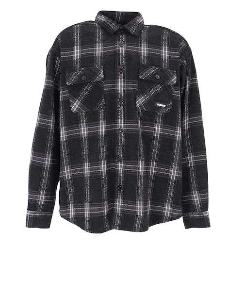エクストララージ（XLARGE）URBAN PLAID 長袖シャツ 101254014002-BLACK