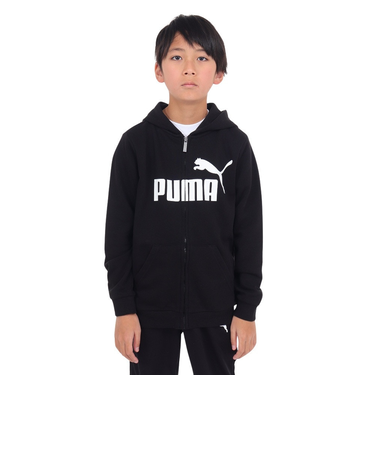 プーマ（PUMA）パーカー スウェット ESS ビッグロゴ フーデッドジャケット 848437 01 BLK