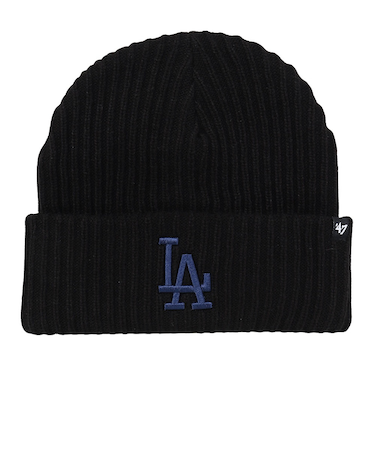 フォーティーセブン（47）帽子 '47 カフニット ロサンゼルス・ドジャース Harbor ブラック×ブルー 14858285