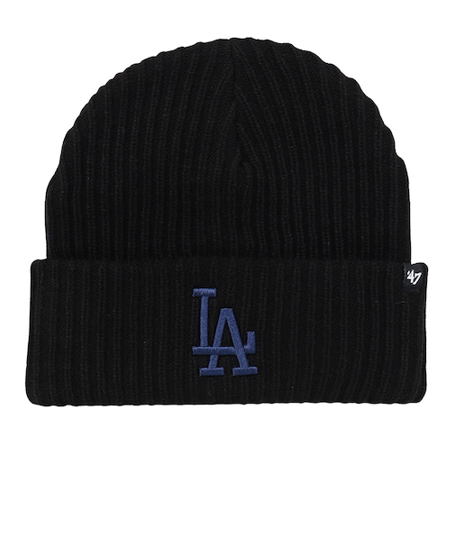 フォーティーセブン（47）帽子 '47 カフニット ロサンゼルス・ドジャース Harbor ブラック×ブルー 14858285