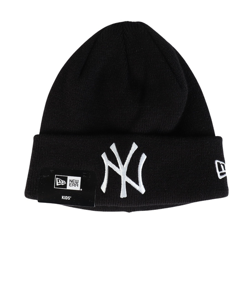 ニューエラ（NEW ERA）ジュニア ニットキャップ BC ニューヨーク・ヤンキース 黒 40cm 14671687 ニット帽 子供用
