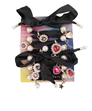 クロックス（crocs）ジビッツ ブラックリボンレース パック 10016596