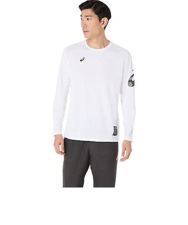 アシックス（ASICS）バレーボールウェア ドライ長袖シャツ 2031F161.100
