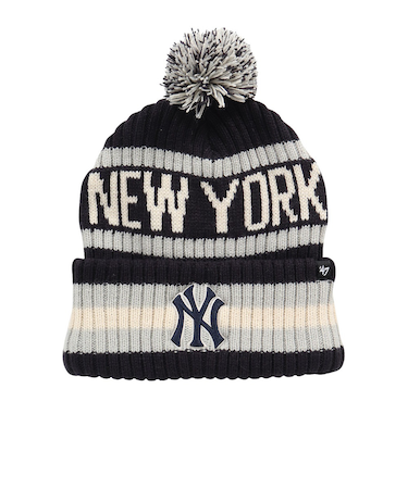 フォーティーセブン（47）キャップ カフニット ポンポン ニューヨーク・ヤンキース Bering ネイビー 14936752
