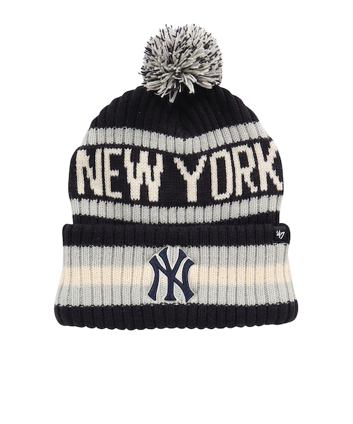 フォーティーセブン（47）キャップ カフニット ポンポン ニューヨーク・ヤンキース Bering ネイビー 14936752