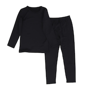 ジュニアウィンター インナー 上下セット ST25FB0062 BLK