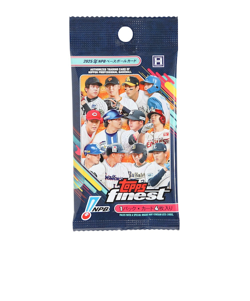 カード 2025 NPB Finest ベースボールカード 1パック 4枚入り 100000292TOPPS25 トレカ
